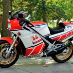 A parked 1984 Yamaha RD500LC YPVS