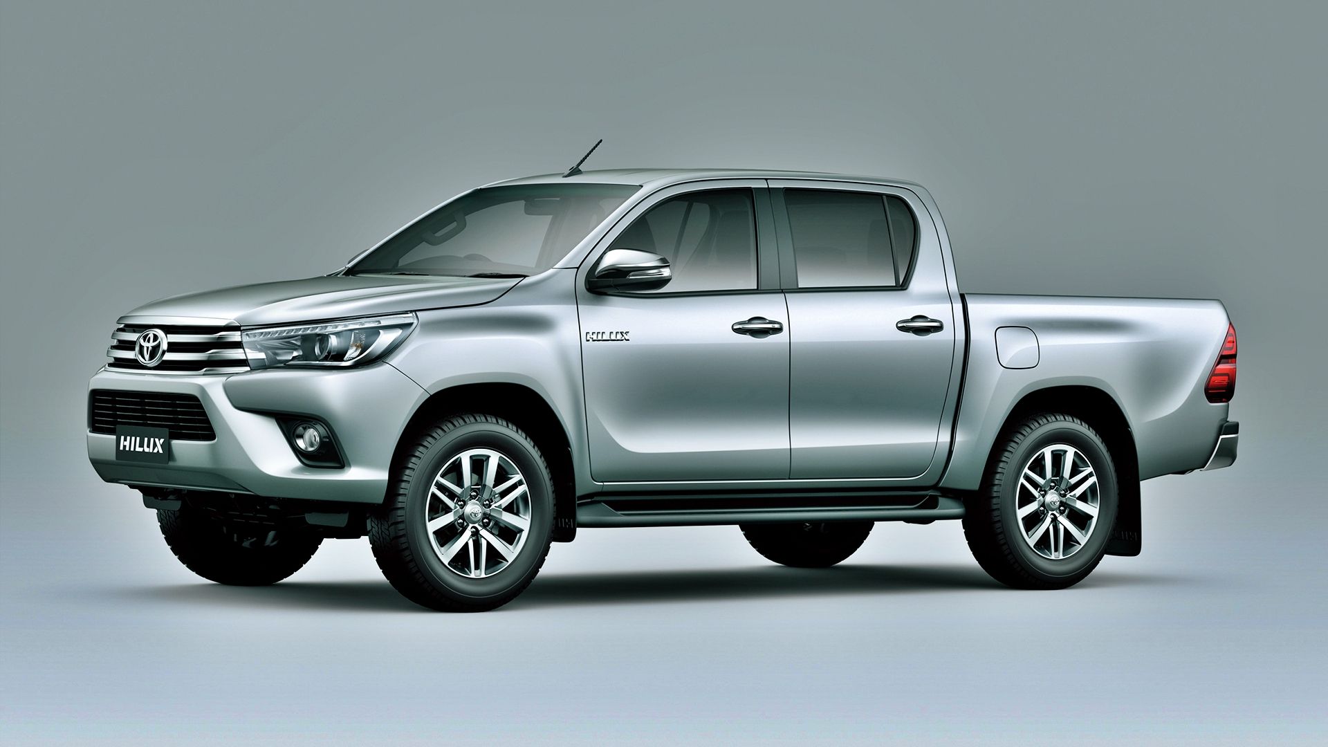 Silver Toyota Hilux