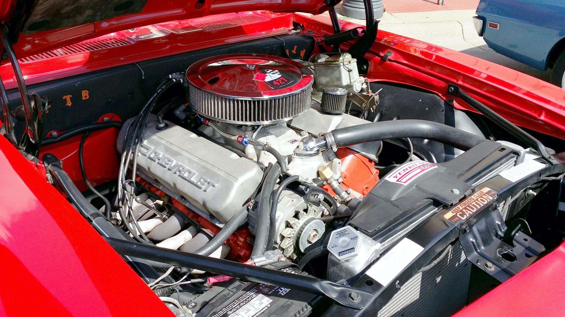 1969 COPO Camaro 427 engine view