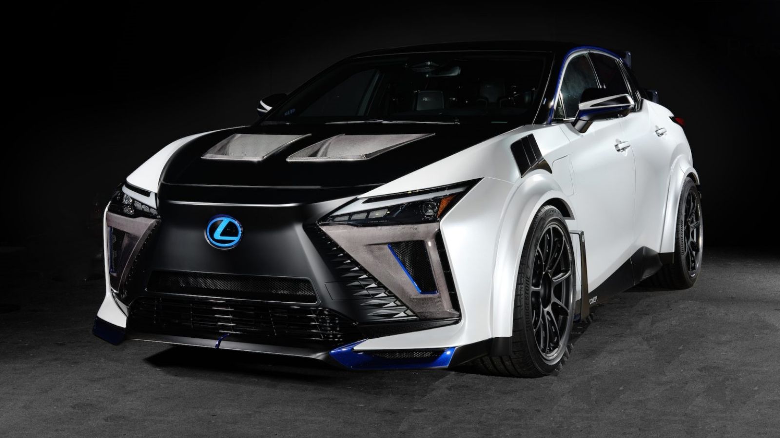 Lexus RZ Sports Concept in black and white
