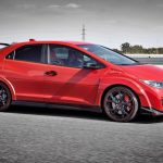 Red 2015 Honda Civic Type R side profile