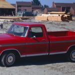 Side shot of a 1976 Ford F-150