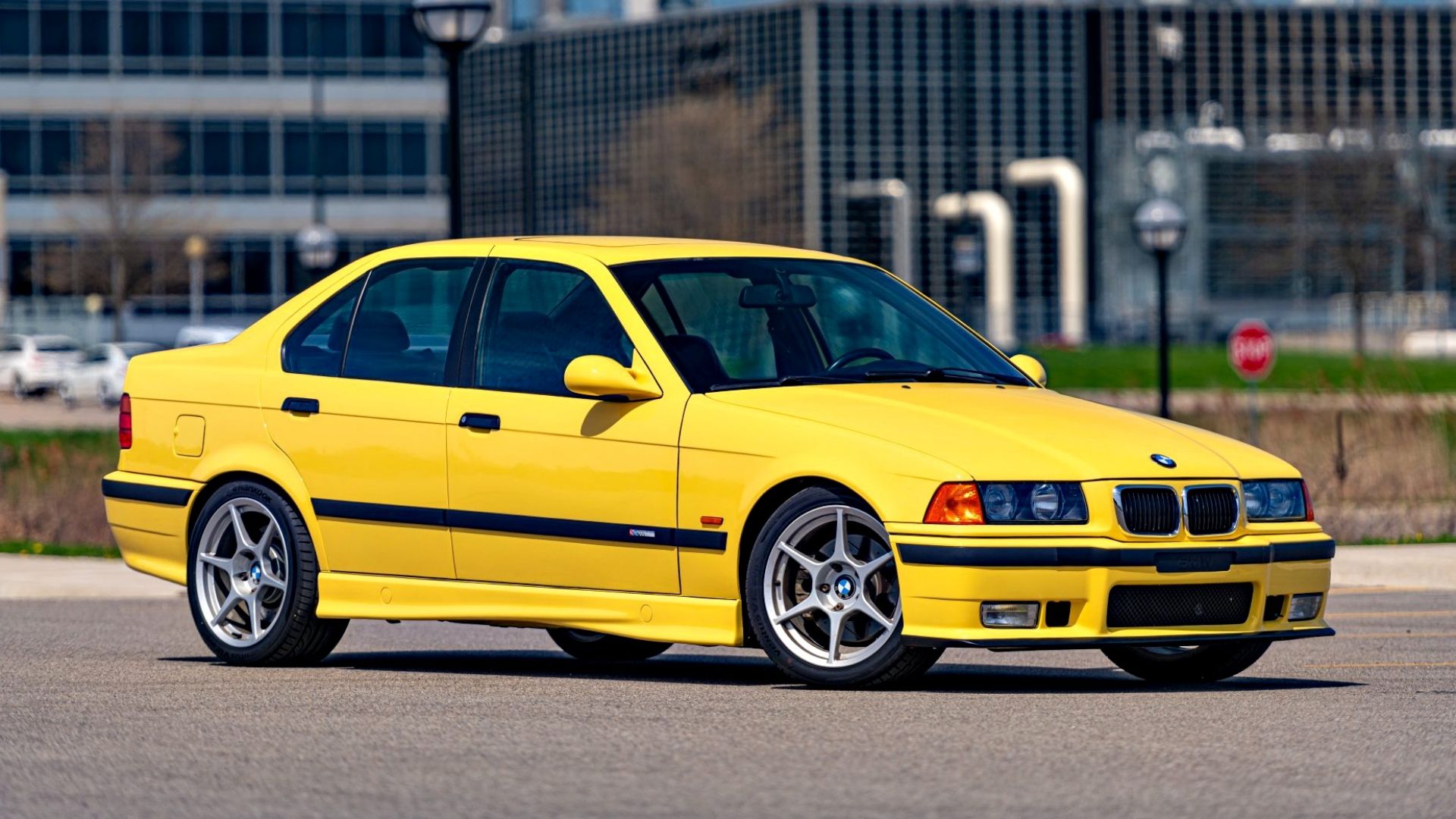 Yellow 1998 BMW M3 Sedan